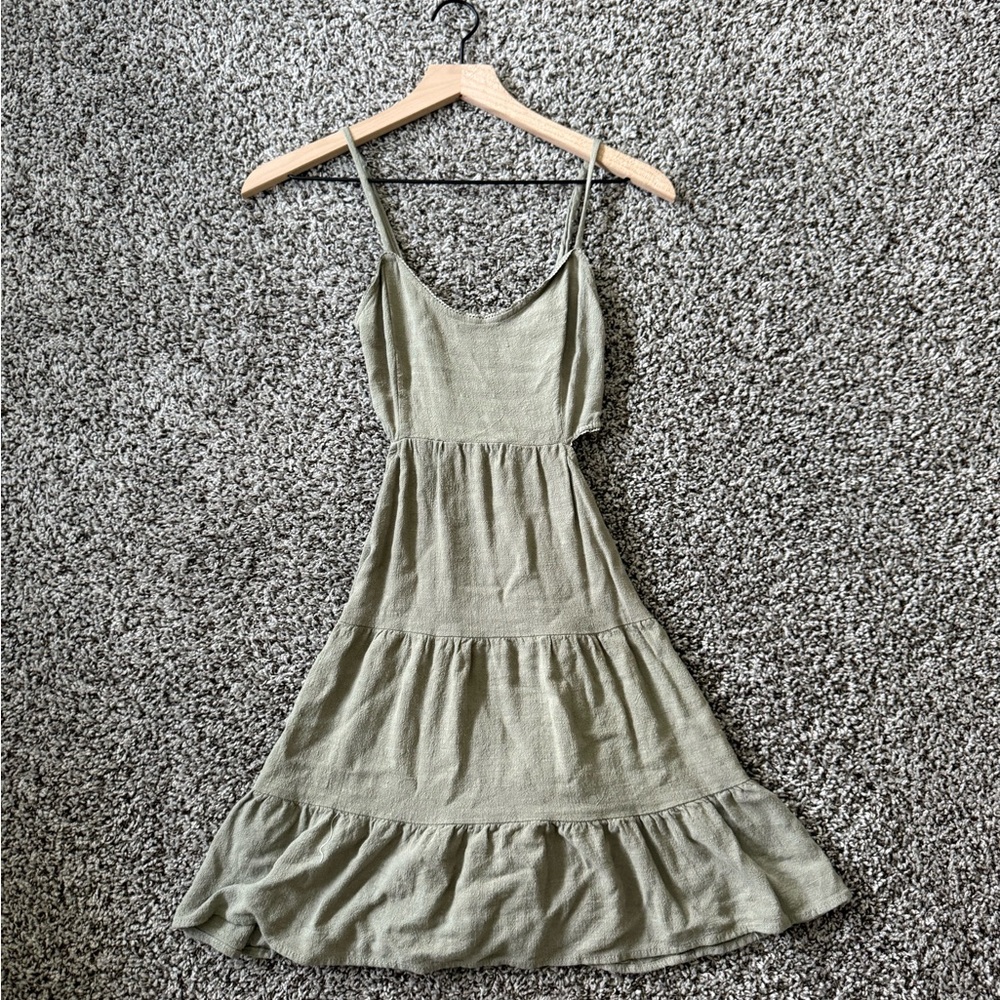 Altar'd State Olive Green Sleeveless Dress